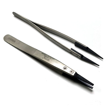 Factory Wholesale ESD Anti-Static Conductive Tweezers for Electronic Workshops